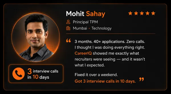 Mohit testimonial