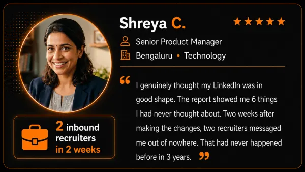 Shreya testimonial